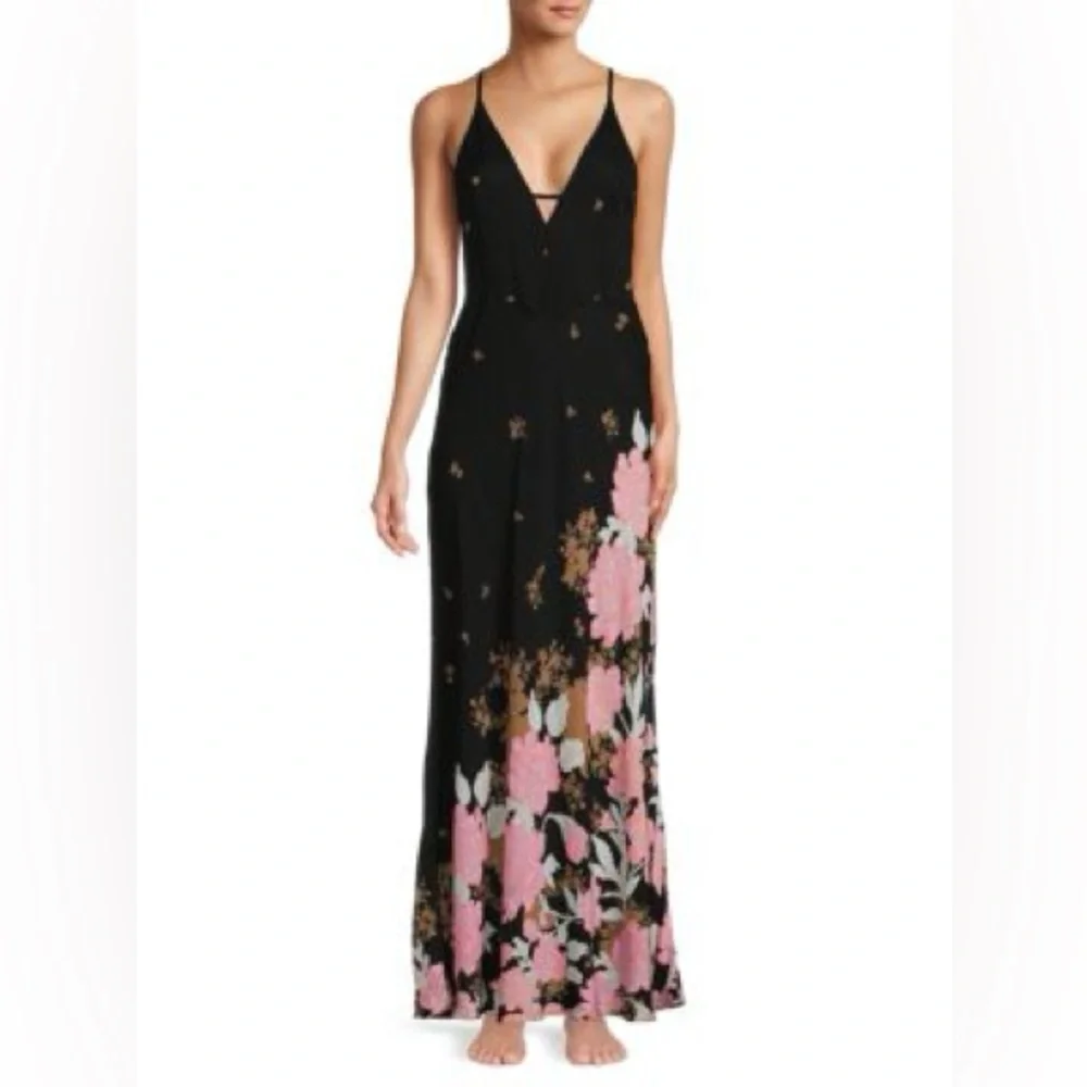 Free people get to you printed maxi dress